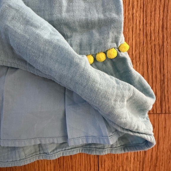 ๐๐Boden Bernadette Embroidered Heron Blue & Yellow Square Neck Dress 2๐๐ - Picture 10 of 10